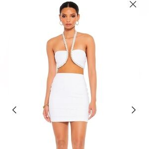 Nookie Adorn Mini Dress - White